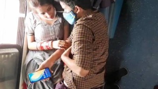 Desi lovers have steamy sex on the train