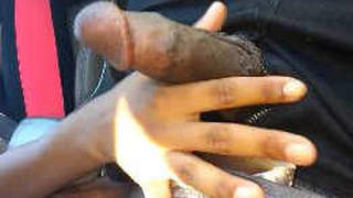 Desi teenager gives me a hand while driving and plays with my cock