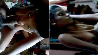 Tamil babe gives a hot blowjob