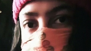 Nina teases with her big boobs and nipple enlargement in a mms video