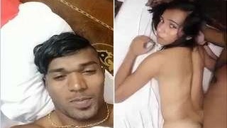 Desi girl gets naughty with her boyfriend in a hotel room
