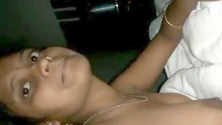 Girlfriend and her lover enjoy intimate moments in bedroom