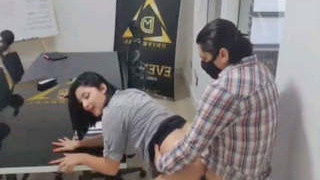 Desi secretary gets anal from her boss in the office