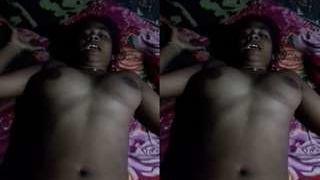 Tamil girl with big boobs records sexual encounter with boyfriend