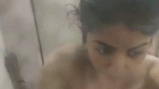 Nude desi girl takes a bath in hidden spy porn