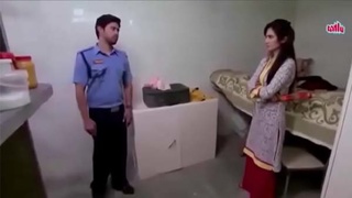 Desi college girl's sex tape with security guard in Hindi XXX video