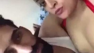 Desi MILF's real sex video with a guard