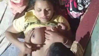 Indian couple with big boobs enjoys intense pounding