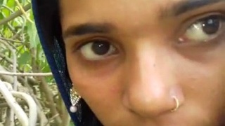 Outdoor doggy style sex in the jungle