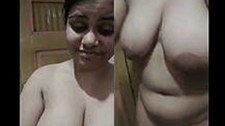 Desi Aunty's intimate moments on camera
