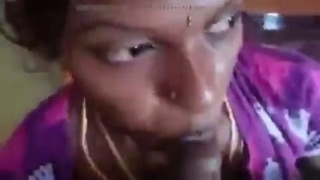 Tamil wife enjoys a blowjob and swallows in a steamy video