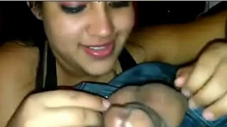 Desi GF gives an amazing blowjob in this video