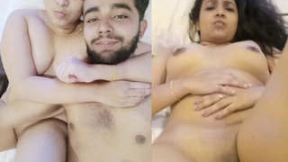 Beautiful Indian couple gets caught having sex in a hotel room
