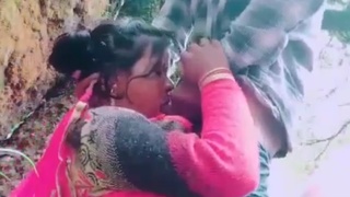 Desi bhabi gets fucked in the village outdoors