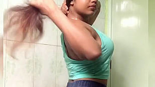Seductive Indian woman with large breasts