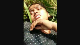 Indian girl gets dirty in the jungle