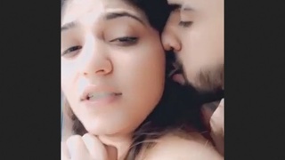 Desi's partner enjoys standing sex in a passionate encounter