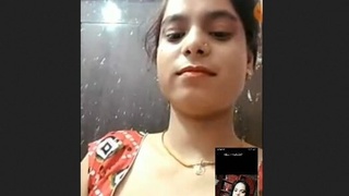 Desi babe flaunts her big boobs on VK