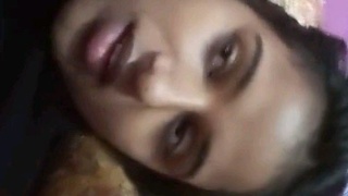 Cute babe gives a blowjob and fucks without removing jeans in Hindi audio
