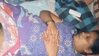 Desi Bhabhi's naked body caught on camera while sleeping