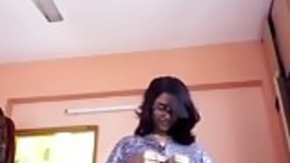 Indian teen strips naked for her boyfriend in hardcore video
