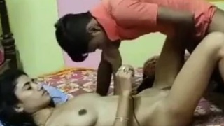 Couple from a village enjoys steamy sex in a video