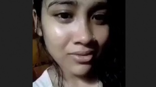 Cute girl gives a lap dance to her lover on Banglatalk