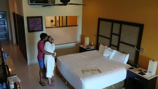 Indian couple enjoys passionate sex in a hotel room
