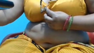 Fat aunt flaunts her voluptuous body and massive breasts
