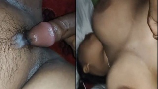 Desi wife with big boobs enjoys oral and vaginal sex in MMS video