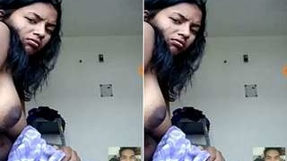 Exclusive video of pretty Indian couple in bathroom