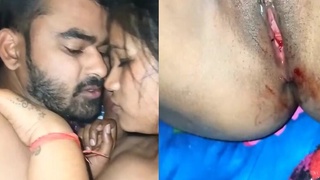 A young couple's first time having sex in front of the camera