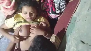 Village couple indulges in steamy homemade sex video
