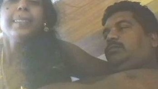 Tamil auntie in action - cock sucking and fucking