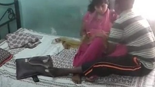 Wild Indian couple gets naughty in bed