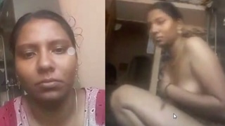 Married Tamil girl from a village gets fringed on camera, addresses her husband