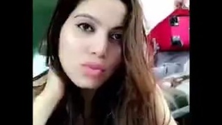Indian beauty gets naughty on camera