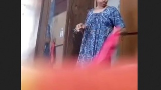Desi sister helps nurse change in hidden video
