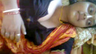 Desi wife gets naughty in the village bed
