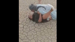 Muslim aunt gets fucked and cums hard in public, begging not to be filmed