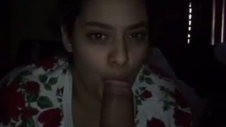 Indian wife from Islamabad gives a blowjob