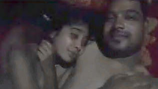 Desi couple has passionate sex in the village at night