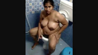MILF Jaya and auntie show off in the bathroom