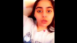 Cute Desi shows off her body in a solo video
