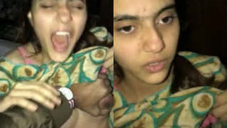 Indian virgin teen gets naughty with her partner