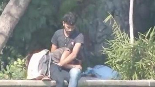 Indian couple gets fingered and blown in public in broad daylight