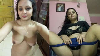 Indian beauty flaunts her naked body in a steamy video