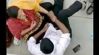 Desi college girl gives a blowjob to her boyfriend in a spy video