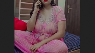 Soniya Sonu's transparent dress reveals her ample cleavage